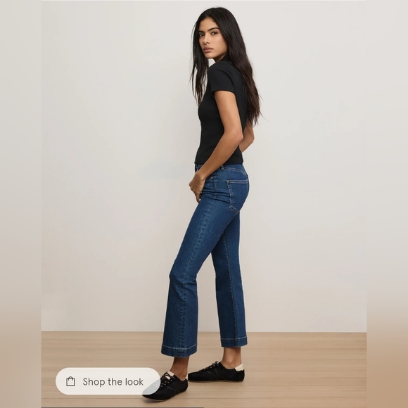 Veronica Beard Carson Kick Flare Jeans in Bright Blue Size 28 - Picture 3 of 6